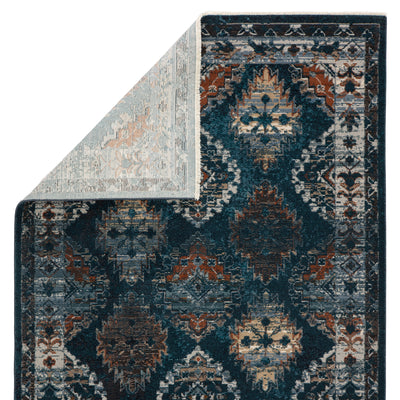 product image for Lia Medallion Blue & Rust Rug by Jaipur Living 66