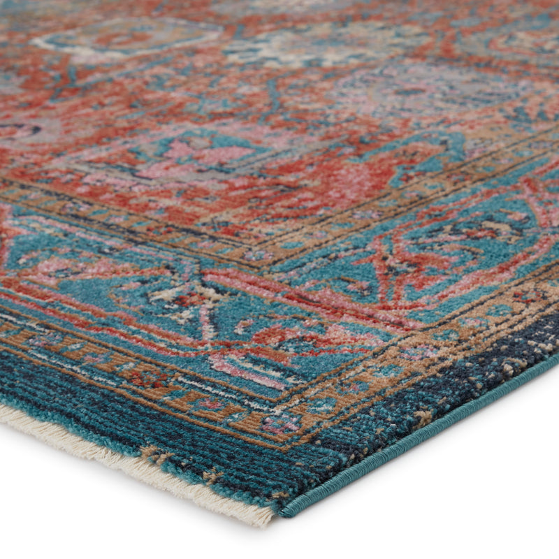 media image for romilly oriental rust teal area rug by jaipur living 2 286