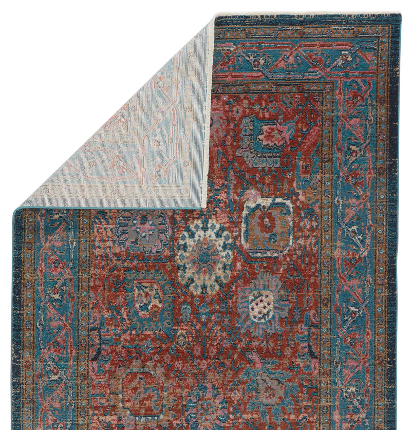 media image for romilly oriental rust teal area rug by jaipur living 3 229