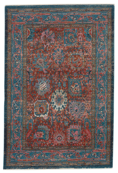 product image of romilly oriental rust teal area rug by jaipur living 1 56