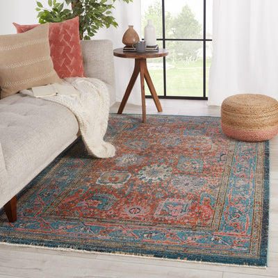 product image for romilly oriental rust teal area rug by jaipur living 5 95