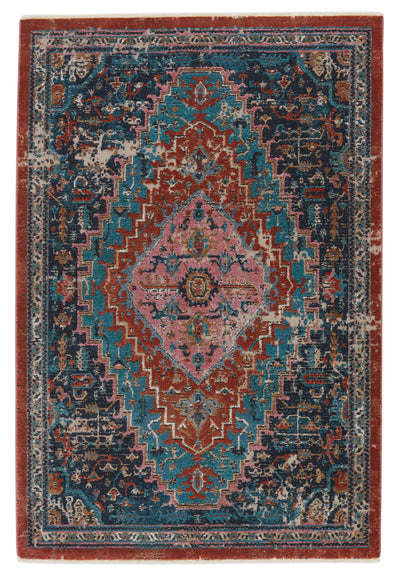 product image of marielle medallion blue rust area rug by jaipur living 1 514