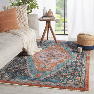 product image for marielle medallion blue rust area rug by jaipur living 5 53