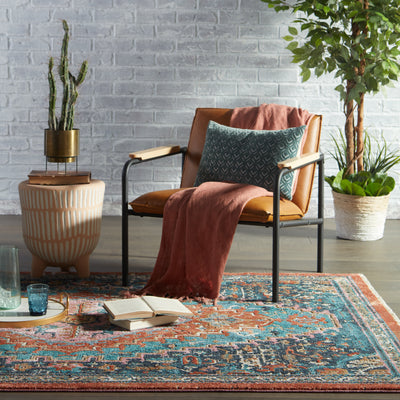 product image for marielle medallion blue rust area rug by jaipur living 6 74