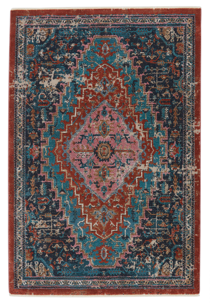 media image for marielle medallion blue rust area rug by jaipur living 1 269