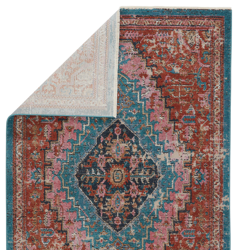 media image for marielle medallion rust teal area rug by jaipur living 3 233
