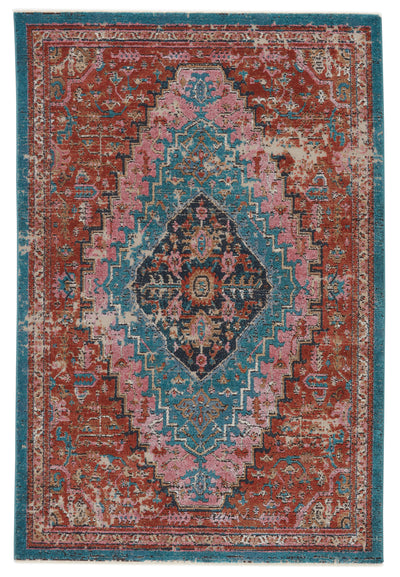 product image for marielle medallion rust teal area rug by jaipur living 1 56