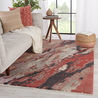 product image for emeline abstract pink red area rug by jaipur living 5 26