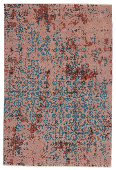 product image of zea trellis pink teal area rug by jaipur living 1 581