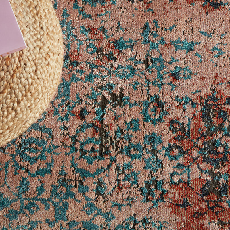media image for zea trellis pink teal area rug by jaipur living 8 291