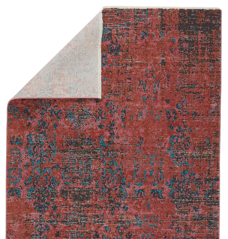 media image for ezlyn abstract red teal area rug by jaipur living 3 275
