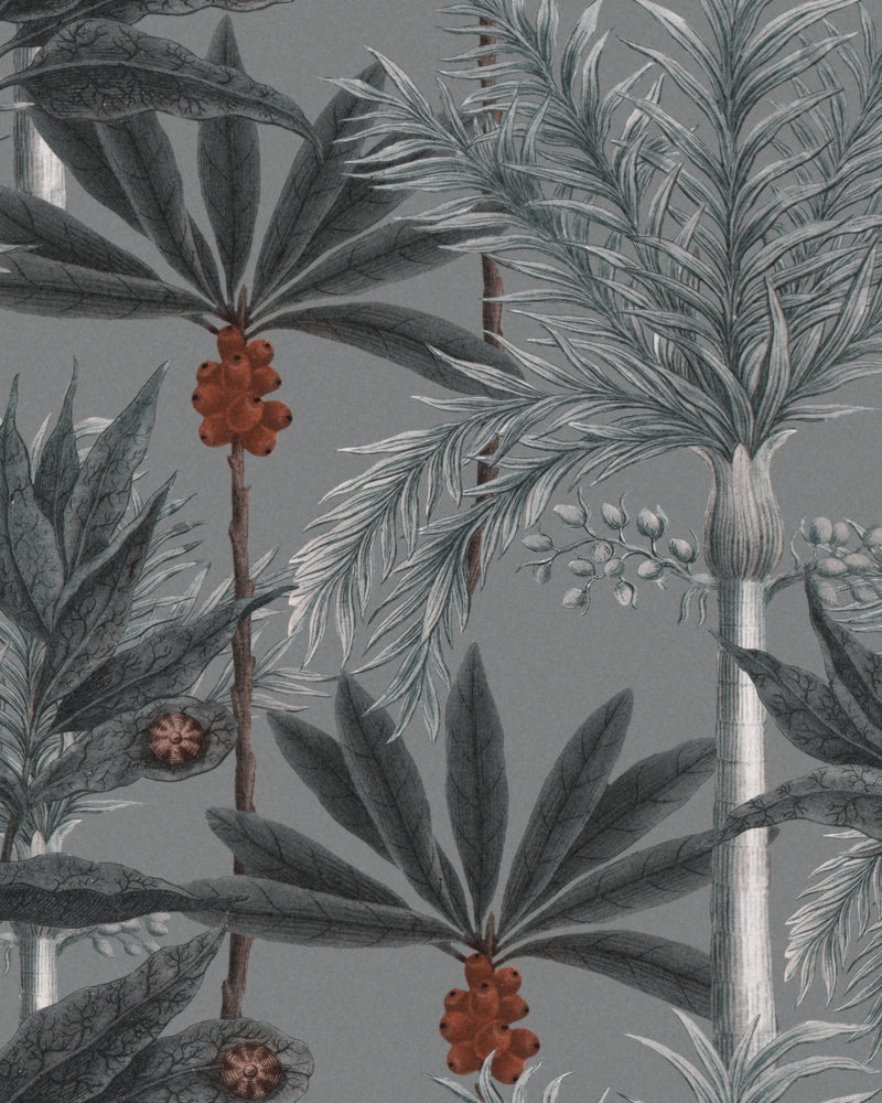 media image for Madagascar Wallpaper in Grey from the Wallpaper Compendium Collection by Mind the Gap 268