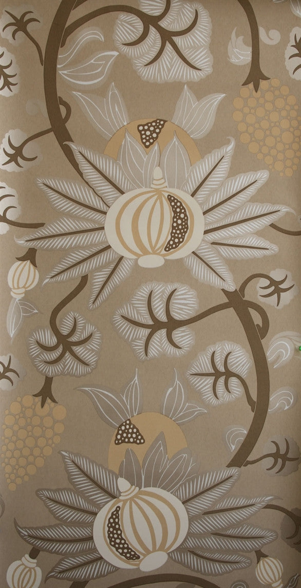 media image for Maharani Wallpaper in Tan and Neutrals from the Sariskar Collection by Osborne & Little 299