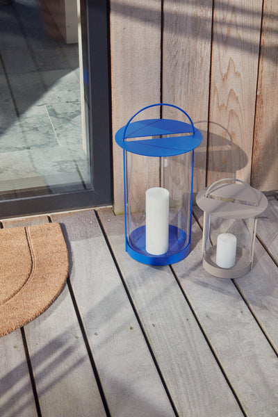 product image for maki lantern large in optic blue 2 34
