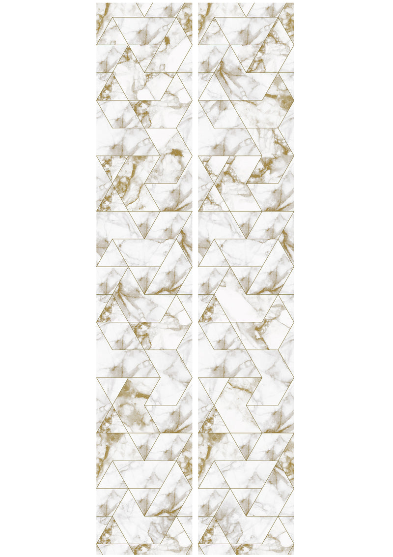 media image for Marble Mosaic Wallpaper in Gold by KEK Amsterdam 281