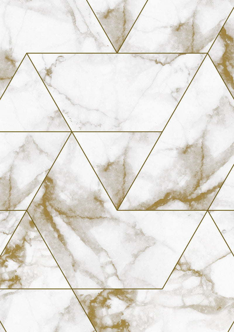 media image for Marble Mosaic Wallpaper in Gold by KEK Amsterdam 295