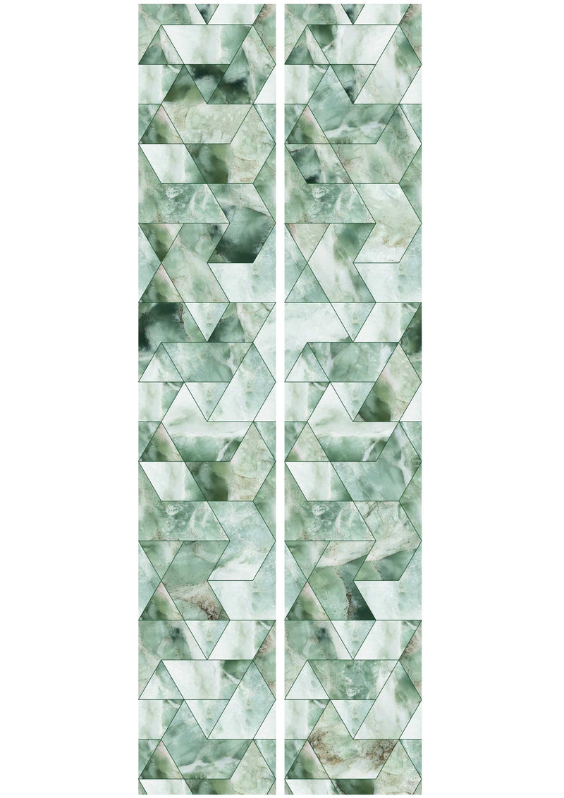 media image for Marble Mosaic Wallpaper in Green by KEK Amsterdam 254