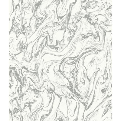 product image for Marble Peel & Stick Wallpaper in Grey by RoomMates for York Wallcoverings 59