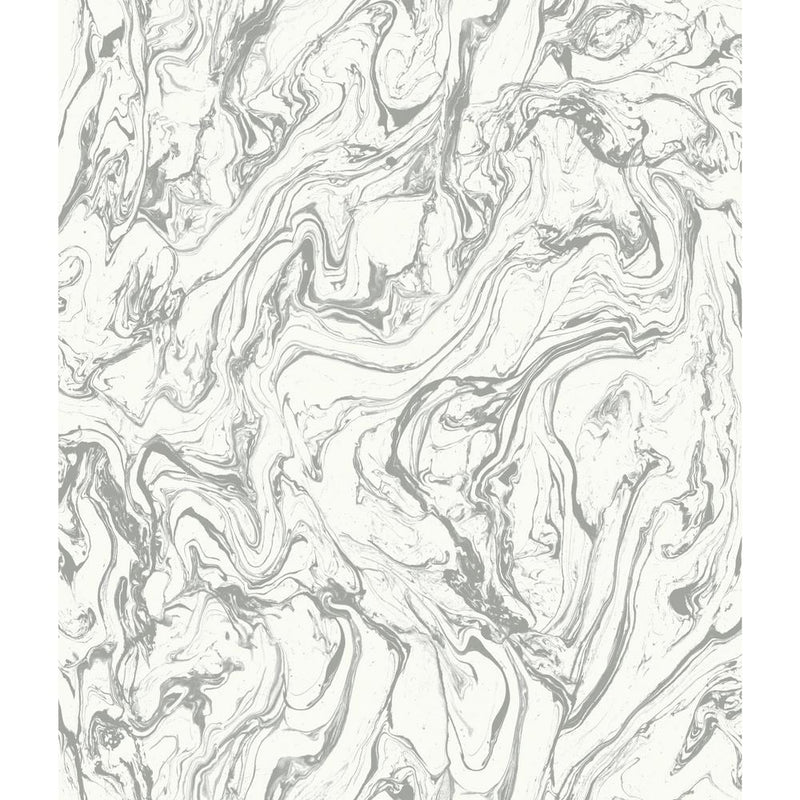 media image for Marble Peel & Stick Wallpaper in Grey by RoomMates for York Wallcoverings 259