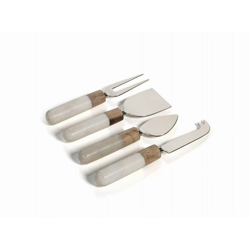 media image for Marble and Wood Cheese Tool (Set of 4) by Panorama City 233