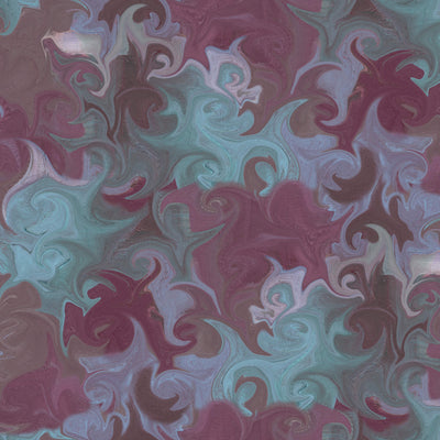 product image of Marbled Ink Wallpaper in Cool Plum 524