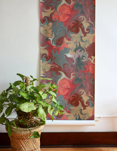 product image for Marbled Ink Wallpaper in Vintage 93