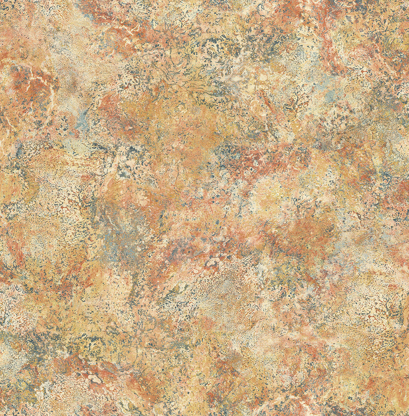 media image for Marbled Paint Wallpaper in Golden Red from the Caspia Collection by Wallquest 242