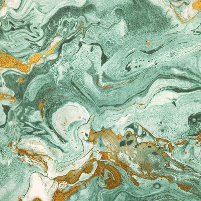 product image of Marbled Wallpaper in Emerald Green from the Precious Elements Collection by Burke Decor 51