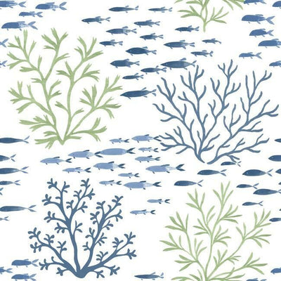 product image for Marine Garden Wallpaper in Fern from the Water's Edge Collection by York Wallcoverings 12