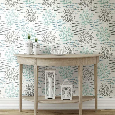 product image for Marine Garden Wallpaper in Ocean from the Water's Edge Collection by York Wallcoverings 19