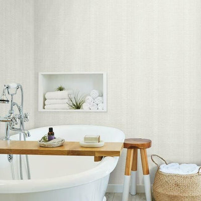 product image for Market Stripe Wallpaper in White from the Simply Farmhouse Collection by York Wallcoverings 66
