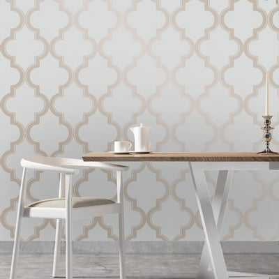 product image for Marrakesh Self Adhesive Wallpaper in Bronze Grey design by Tempaper 19