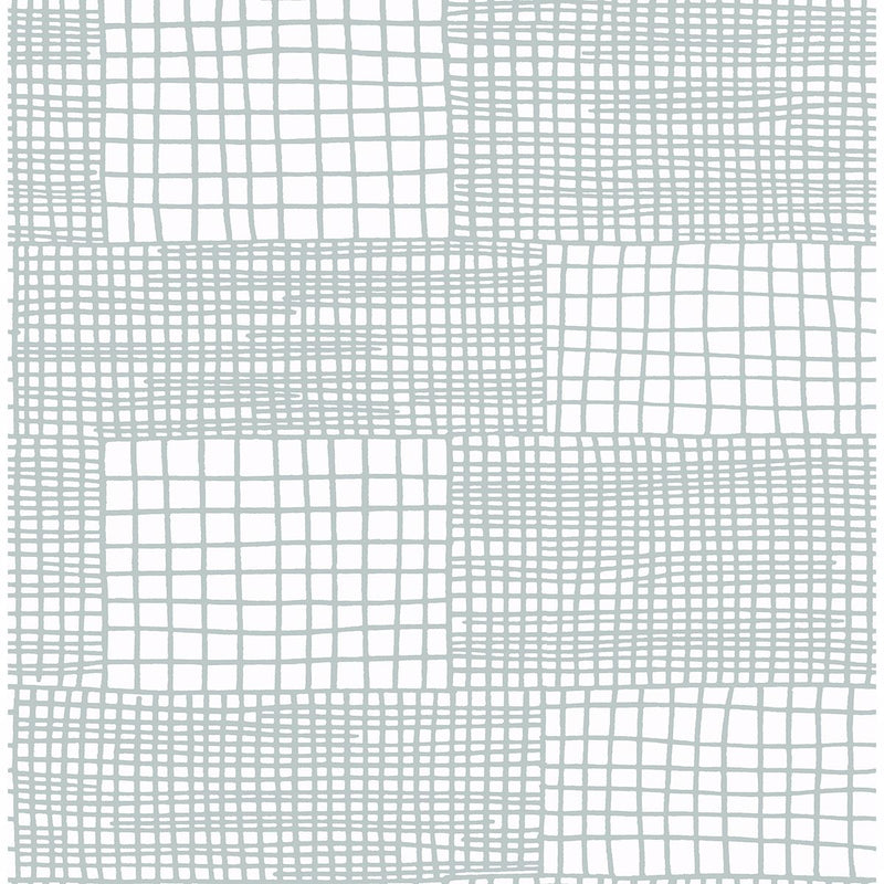 media image for Maxwell Geometric Wallpaper in Aqua from the Bluebell Collection by Brewster Home Fashions 288