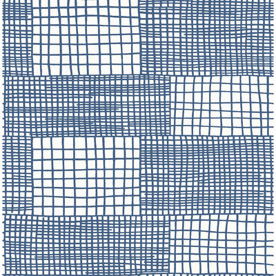 product image of Maxwell Geometric Wallpaper in Blue from the Bluebell Collection by Brewster Home Fashions 564