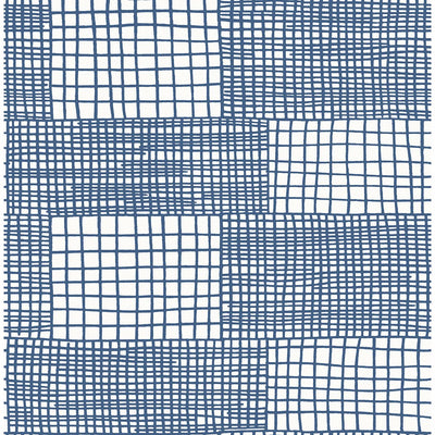 product image of Maxwell Geometric Wallpaper in Blue from the Bluebell Collection by Brewster Home Fashions 54
