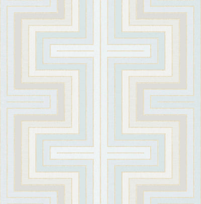 product image of sample maze wallpaper in turquoise from the sanctuary collection by mayflower wallpaper 1 569
