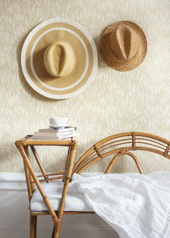 media image for Meadow Wallpaper in Honey Yellow 254