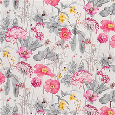product image for Meadow Fabric in Magenta and Saffron from the Enchanted Gardens Collection by Osborne & Little 98