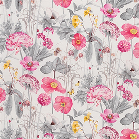 media image for Meadow Fabric in Magenta and Saffron from the Enchanted Gardens Collection by Osborne & Little 248