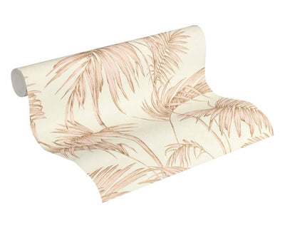 product image for Medina Deco Floral Wallpaper in Beige, Cream, and Pink by BD Wall 59