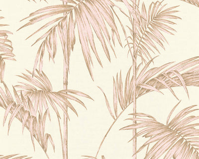 product image for Medina Deco Floral Wallpaper in Beige, Cream, and Pink by BD Wall 87