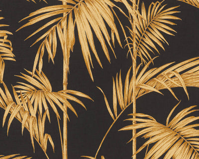 product image of sample medina deco floral wallpaper in brown black and gold by bd wall 1 569