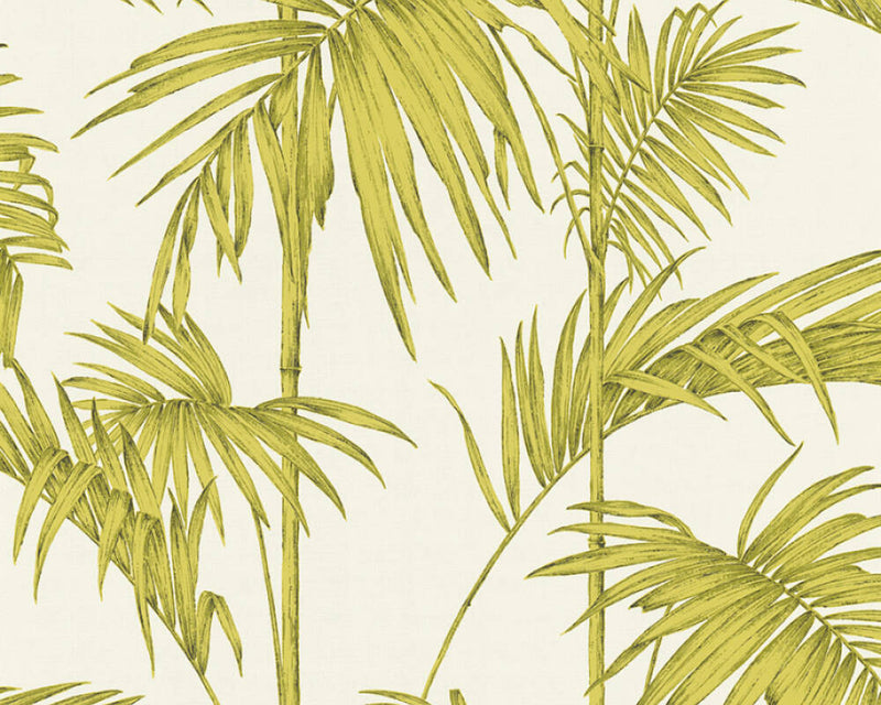 media image for Medina Deco Floral Wallpaper in Green and Cream by BD Wall 241