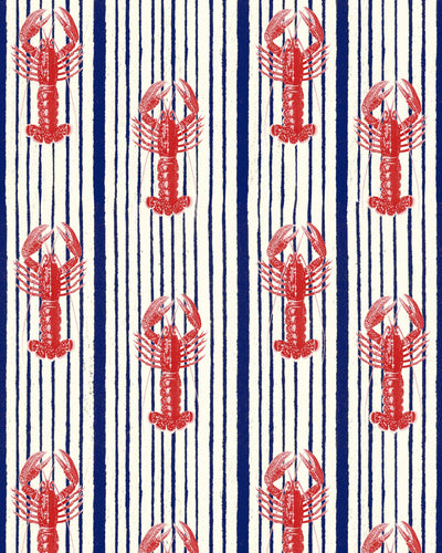 product image of sample mediterranean lobsters wallpaper in white from the sundance villa collection by mind the gap 1 589