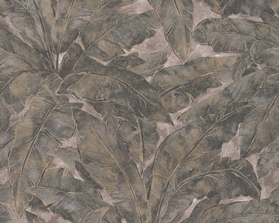 product image of Meera Floral Wallpaper in Black, Beige, and Bronze by BD Wall 518