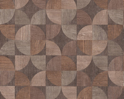 product image of sample melena deco wood wallpaper in beige brown and grey by bd wall 1 50