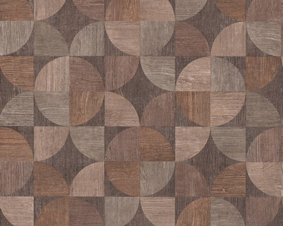 product image for Melena Deco Wood Wallpaper in Beige, Brown, and Grey by BD Wall 86