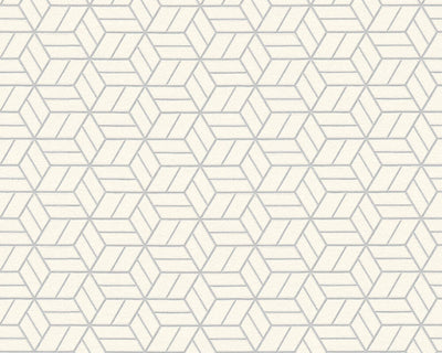 product image for Melina Geo Wallpaper in Grey, Ivory, and Metallic by BD Wall 36