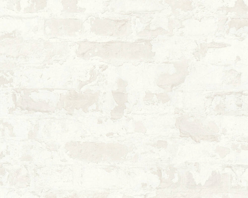 media image for Melinda Cottage Brick Wallpaper in White and Grey by BD Wall 293