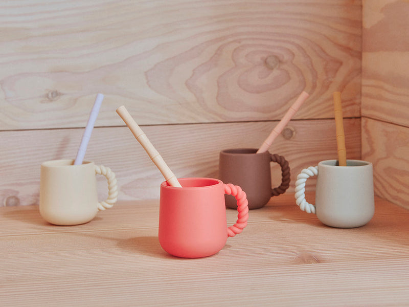 media image for bamboo silicone straw pack of 6 caramel blue oyoy m107199 4 294
